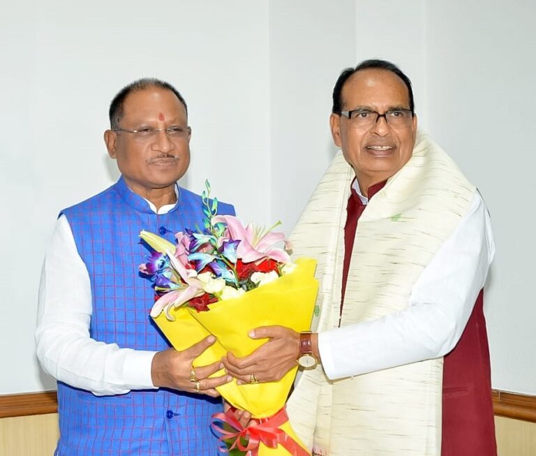 CM Vishnu Deo Sai meets Union minister Shivraj Singh Chauhan