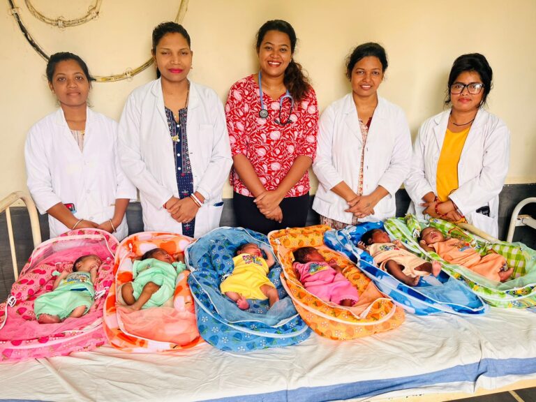 The Joyous Arrival of Six Newborns at the Government Hospital in Deobhog