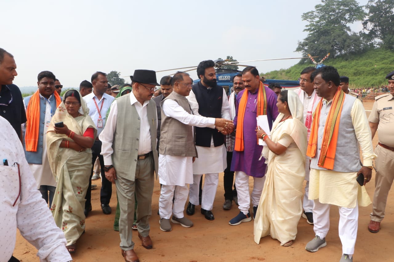 Chief Minister Shri Vishnu Deo Sai Attends District-Level Karma Mahotsav organized by Sarv Adivasi Samaj in Silauta, Surajpur