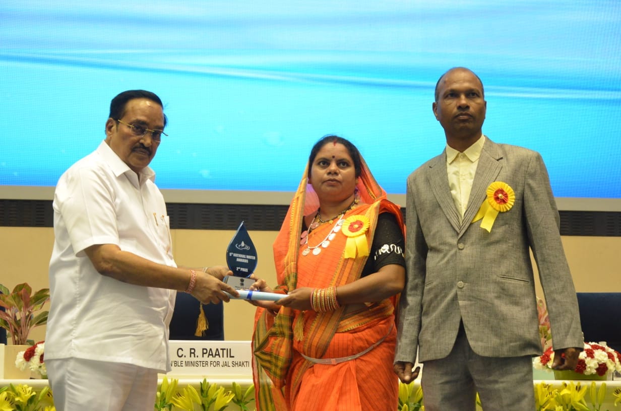 Union Minister for Jal Shakti, Shri C.R. Patil, Awards the Panchayat at the 5th National Water Awards Ceremony in New Delhi