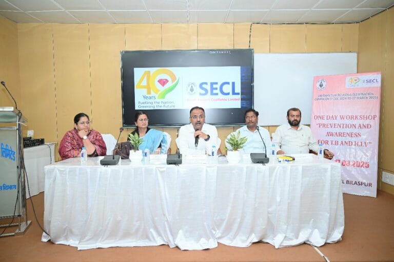 Awareness Programme on TB & HIV Organized at SECL Headquarters