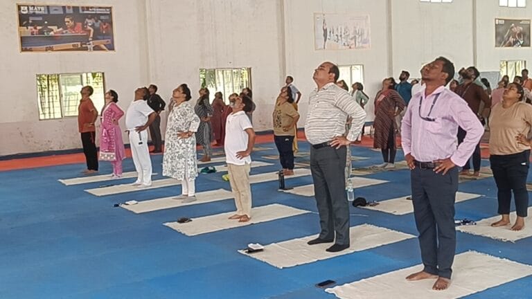 MATS University, Five-day yoga program organized on International Yoga Day at MATS University