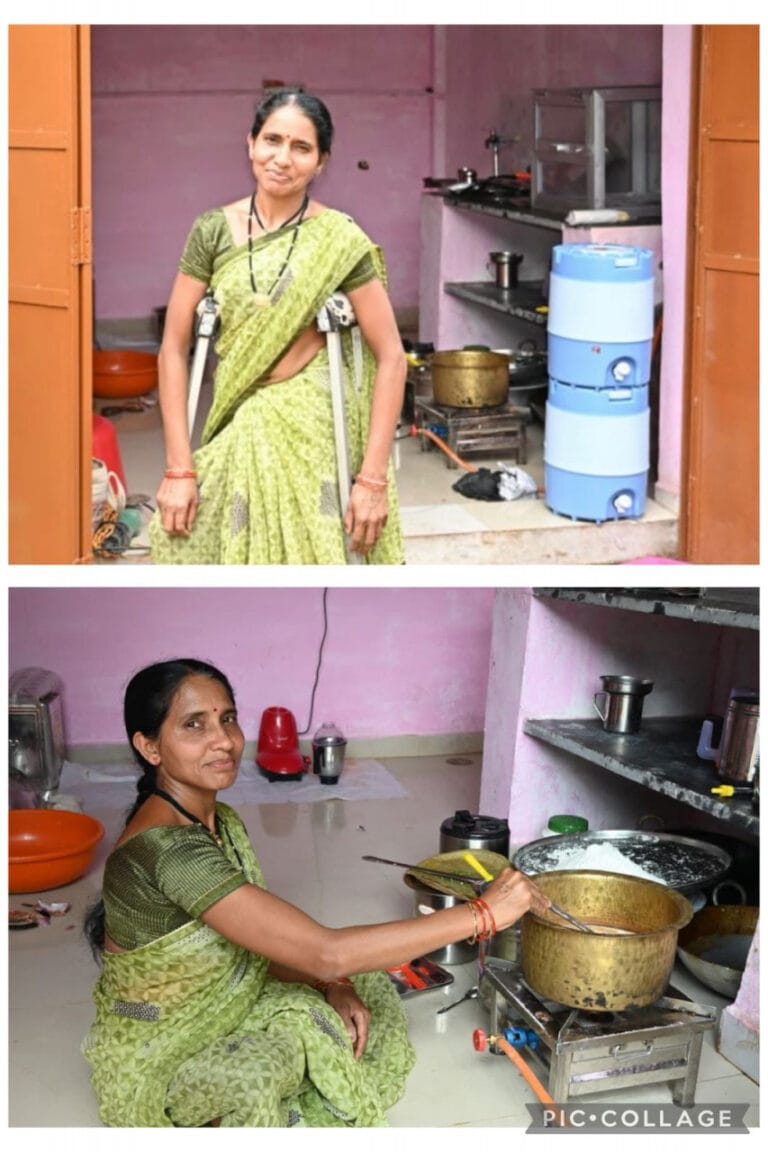 Even with crutches, her spirits are high: Divyang Mrs. Vishnoi becomes an example of self-reliance
