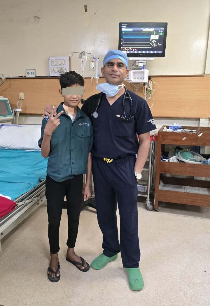 Rare cancer stuck in the heart of an 11-year-old boy was removed at Ambedkar Hospital, setting a world record.