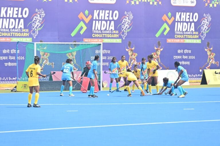  Khelo India Tribal Games 2026: One-sided matches in women’s hockey