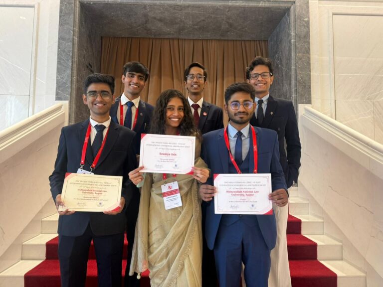 HNLU Team Secures Runner-Up Position at the 23rd Willem C. Vis East International Commercial Arbitration Moot Held in Hong Kong