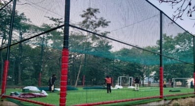 The box cricket ground built in the Forest Ground is encouraging and disciplining the youth towards sports.