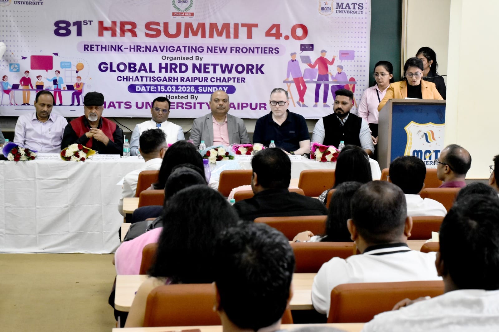 HR Summit 4.0 Organized by 81st GHRDN Meet at MATS University Witnesses Participation of Leading HR Experts