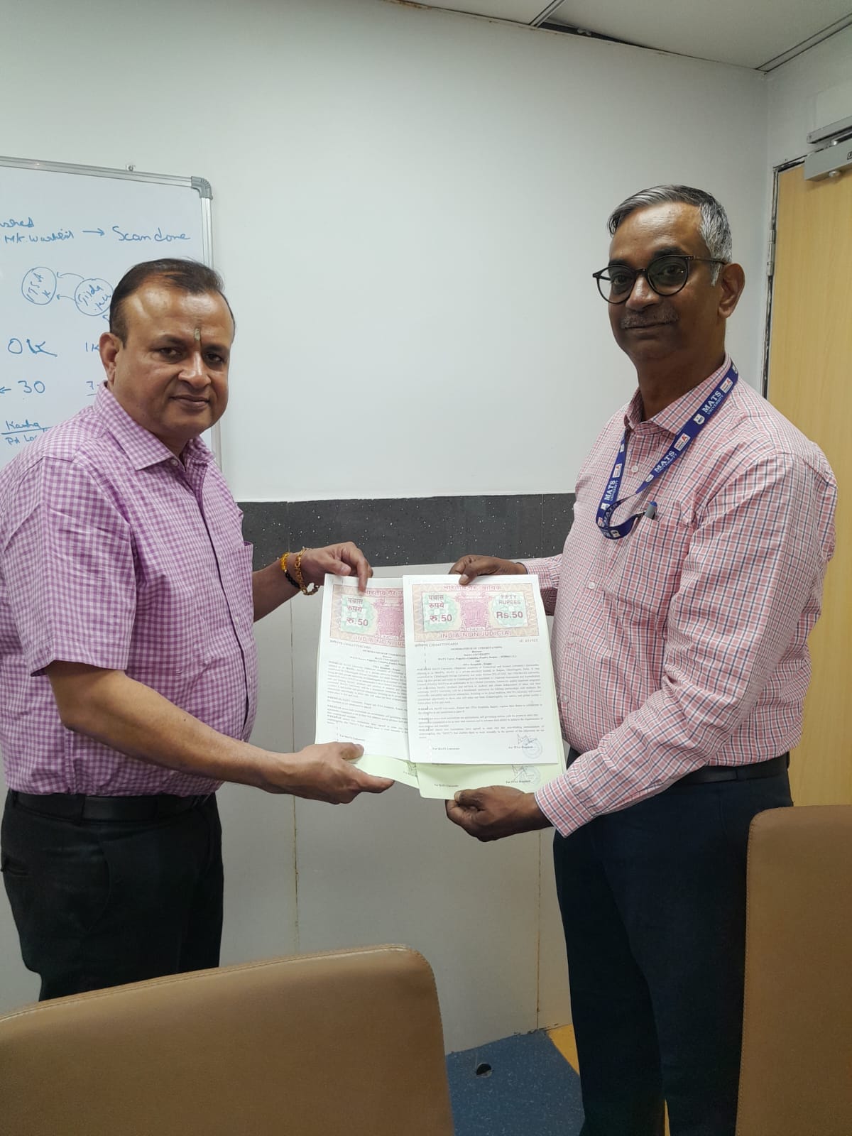 MATS University is pleased to announce the successful signing of a Memorandum of Understanding (MoU) with ITSA Hospitals, Raipur, marking a significant step toward enhancing academic and professional opportunities for students.