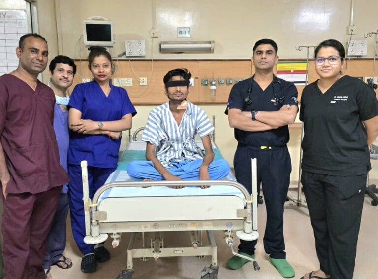 A young man suffering from bloody cough for 10 years gets a new lease of life at Ambedkar Hospital.