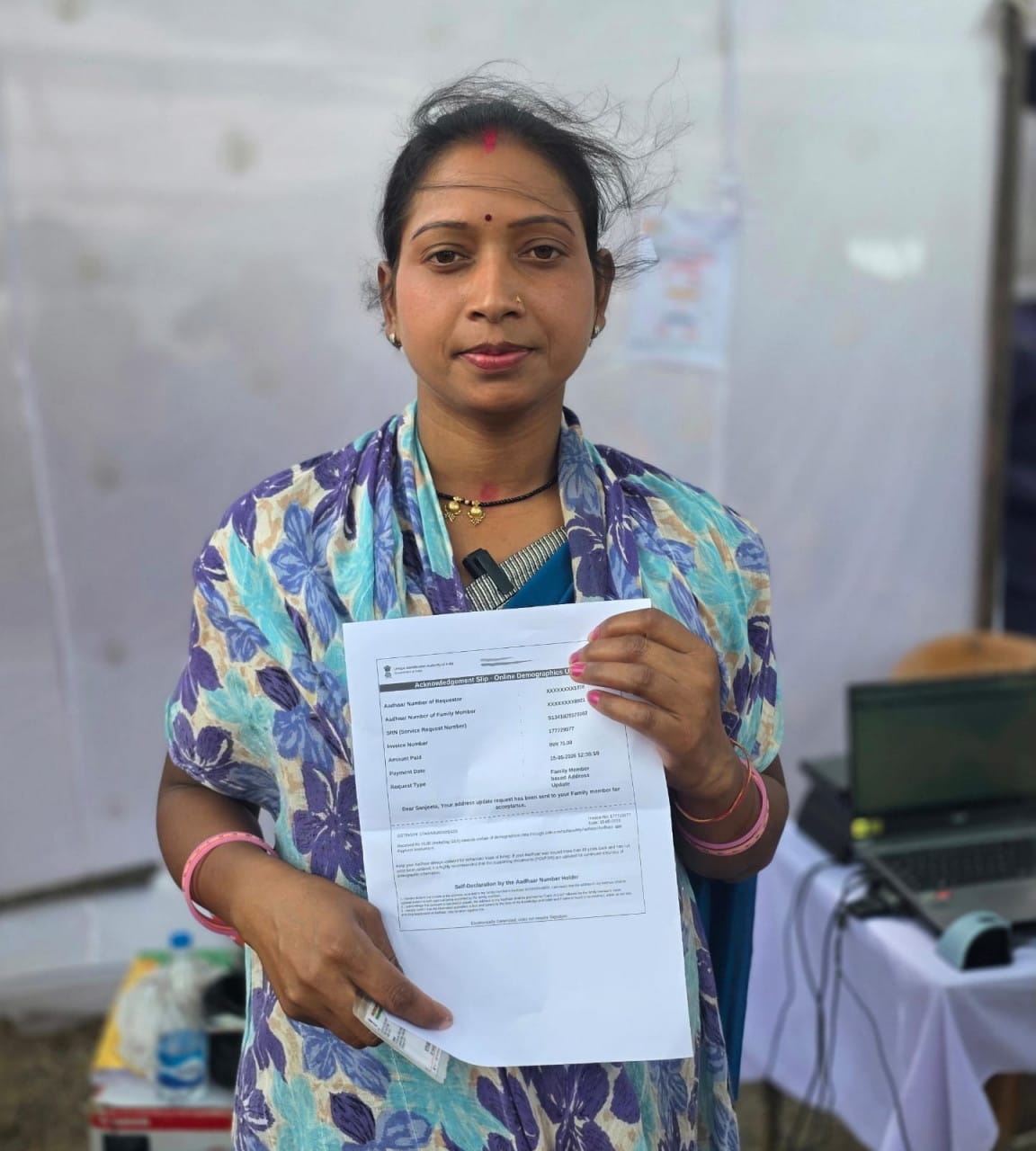 Good Governance Festival 2026: Sanjita’s Aadhaar card updated at Murta camp, worries about getting lost are allayed