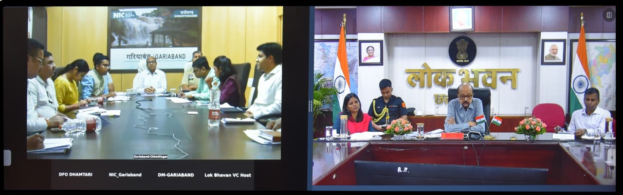 Governor Shri Deka laid special emphasis on water conservation, natural farming and public welfare schemes in Gariaband district.