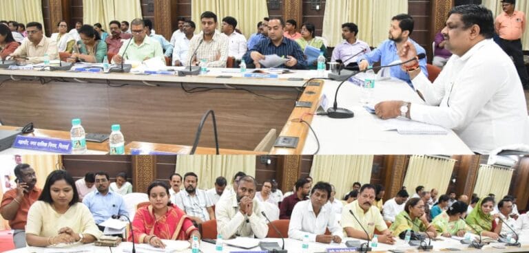 Minister Shri Gajendra Yadav held a department-wise review meeting on the preparations for Good Governance Festival.