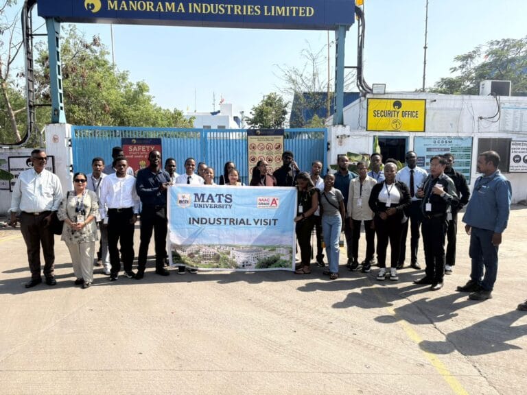  MATS University has signed a Memorandum of Understanding (MoU) with Manorama Industries Ltd.