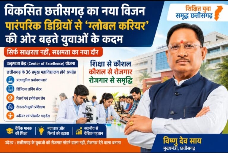 A new vision for a developed Chhattisgarh: Youth moving from traditional degrees to global careers