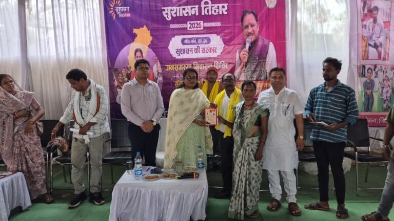 Good Governance Festival 2026: Divyang Puneet Ram’s face lit up with a smile after receiving a motorized tricycle at a public problem resolution camp.