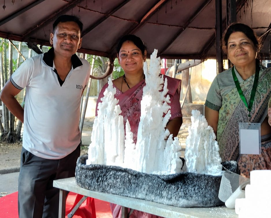  A wonder of creation: A new world of art sculpted from Siporex and thermocol in ‘Aakar-2026’