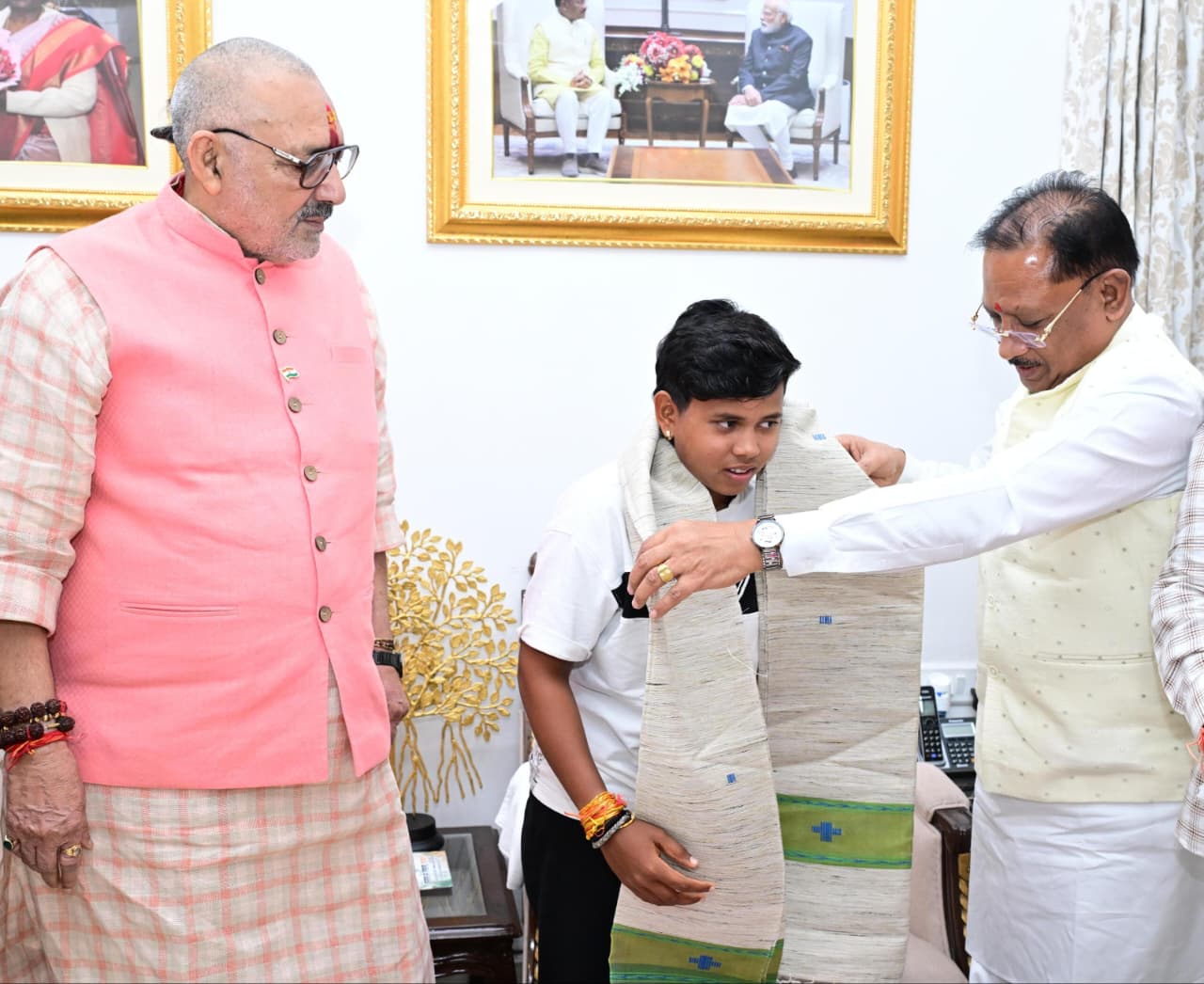 Mehak Narwase appointed as the vice-captain of the Indian Under-19 Women’s Cricket Team for the Sri Lanka tour; felicitated by Chief Minister Shri Vishnu Dev Sai