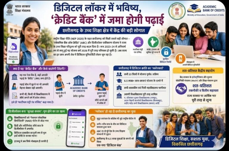  Future in Digital Locker, studies will be deposited in ‘Credit Bank’