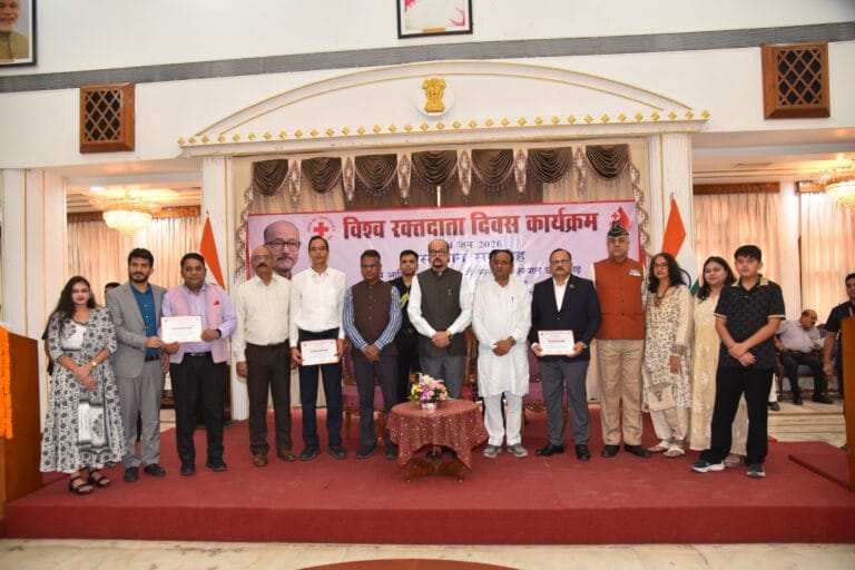HNLU receives prestigious “Citation of Honour” for promoting voluntary blood donation and social service