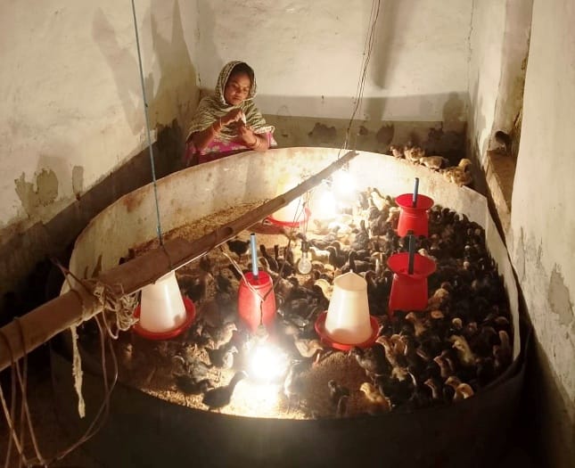 Poultry farming, mushroom production and Chatiya Mill have transformed Lachhantin Bai’s life.