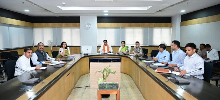 Deputy Chief Minister Shri Vijay Sharma directed to expedite development and rehabilitation works in Naxal-affected districts.