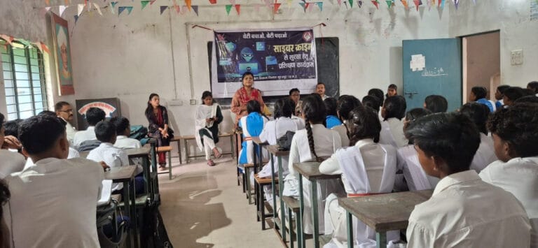  Save the Girl Child, Educate the Girl Child Campaign: Girls in Girwarganj received training in self-defense, cyber security and women’s rights.