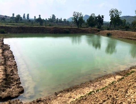 Construction of community pond changes the picture of Karra