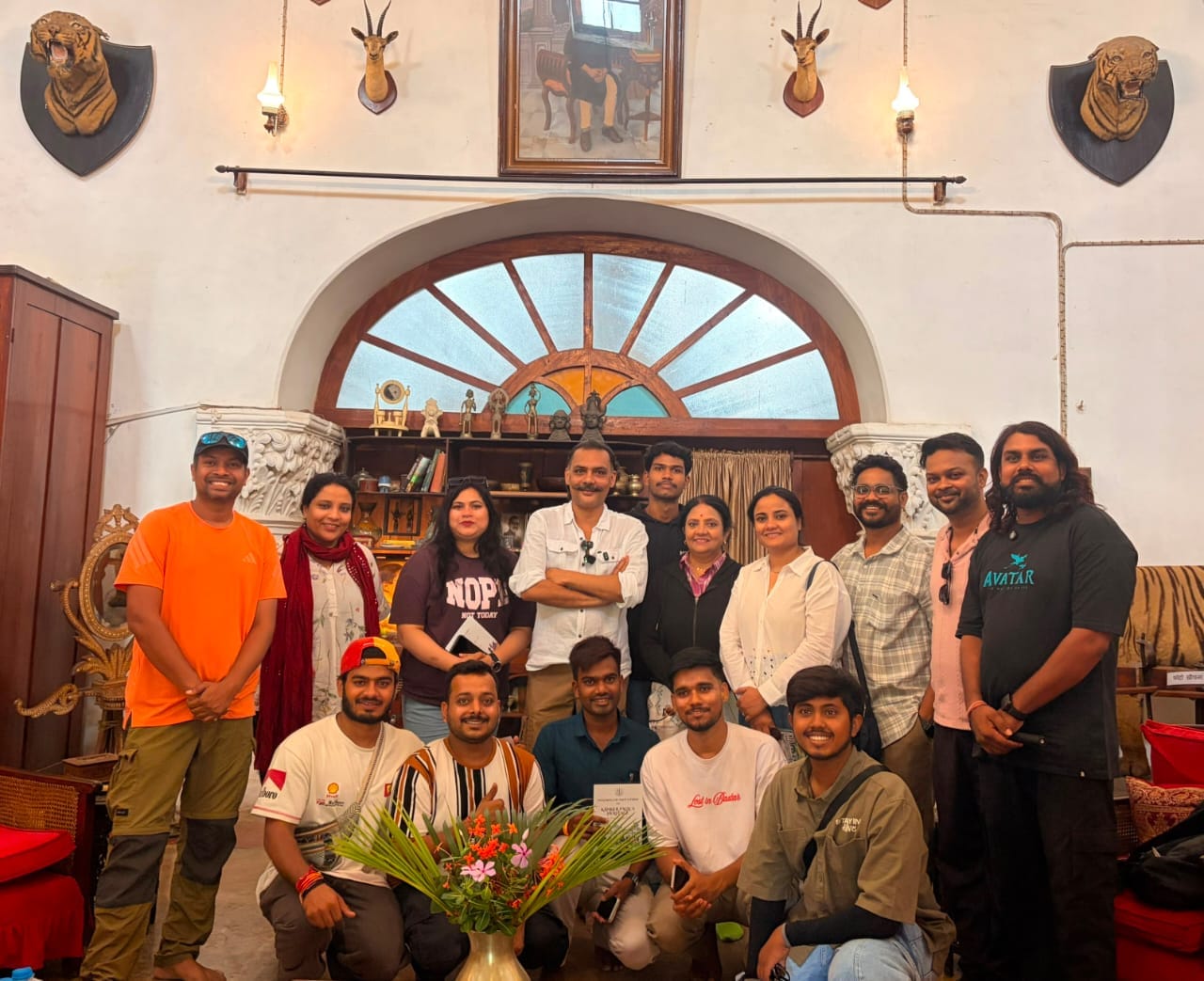Heritage tourism gets a new direction at Kanker Palace; the Chhattisgarh Tourism Board team and influencers have a fruitful discussion with Crown Prince Shri Jai Pratap.