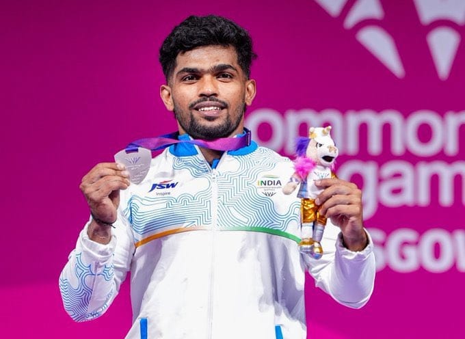 Finance Minister Shri OP Choudhary congratulated Raja Muthupandi, Silver Medalist in Commonwealth Games 2026