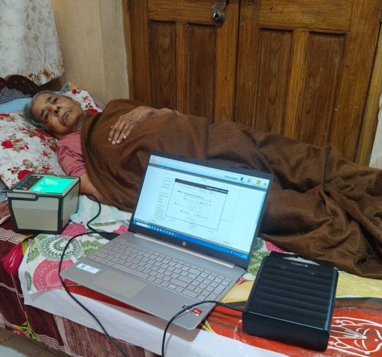 A powerful example of sensitive good governance: Aadhaar services reach the home of a paralyzed disabled woman, demonstrating the human face of Chief Minister Vishnudev Sai’s people-centric governance.