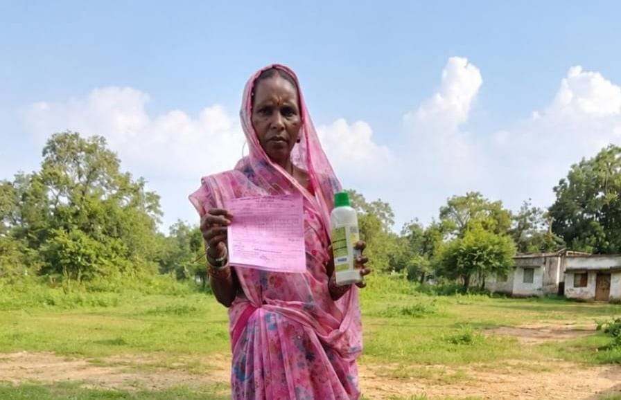 The hard work of woman farmer Smt. Shakuntala and Nano DAP has increased the production