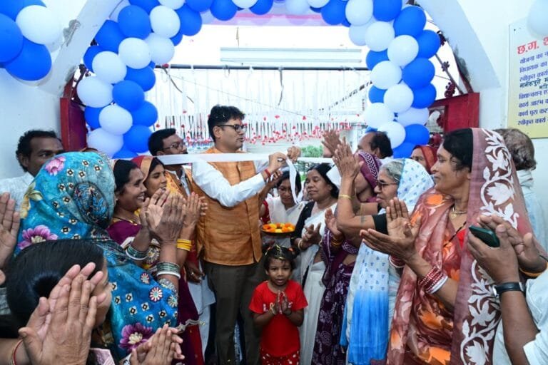  Finance Minister Shri OP Choudhary inaugurated ‘Kabir Kutir’ community hall.