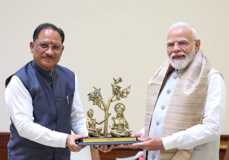 Chief Minister Vishnu Dev Sai met Prime Minister Narendra Modi, detailed discussions were held on the development of Chhattisgarh and ‘Bastar Vision’.