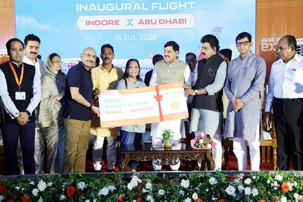 Indore to Abu Dhabi is only three and a half hours away, this air service will give new wings to tourism: Chief Minister Dr. Yadav