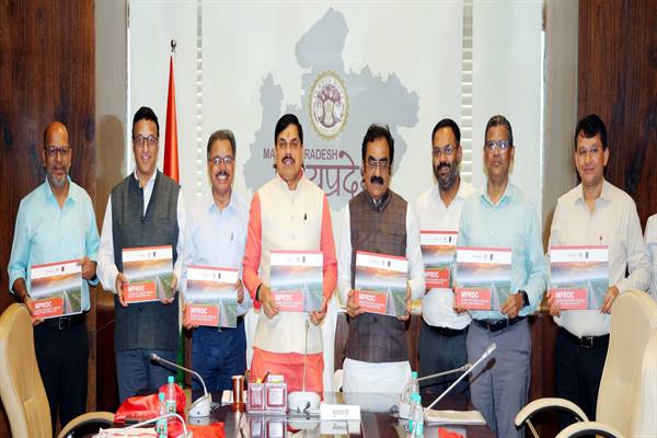Chief Minister Dr. Yadav released the coffee table book “MPRDC : Connecting People through Quality Infrastructure”