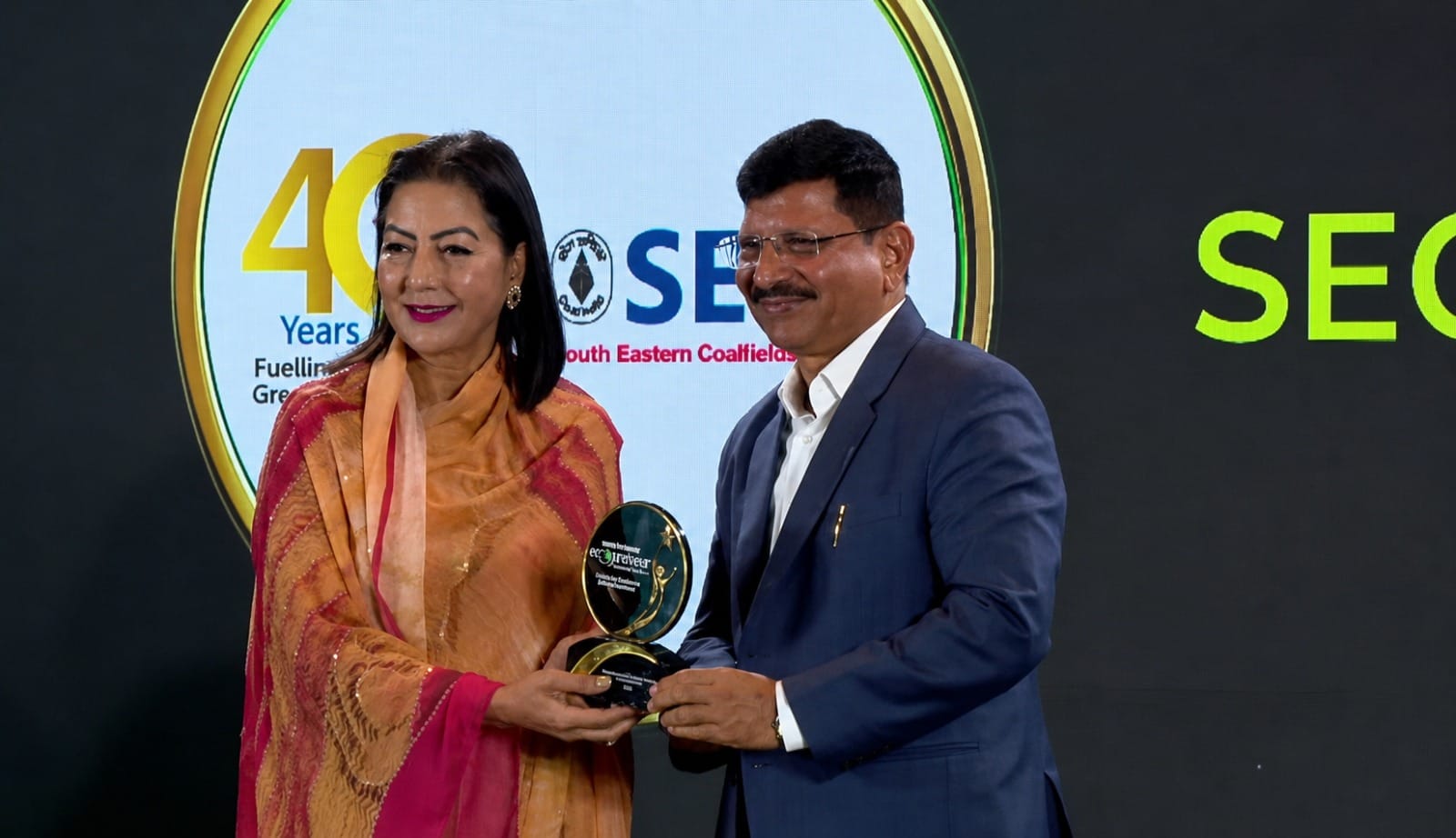 SECL Conferred ‘Green Transition Leadership Award’ for Environmental Conservation and Green Initiatives