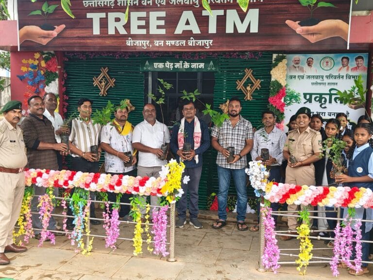 Green Revolution in Bijapur: Forest Minister Kedar Kashyap’s Vision Spreads as District Inaugurates Pioneer ‘Tree ATM’ and Launches Mass Seedball Drive