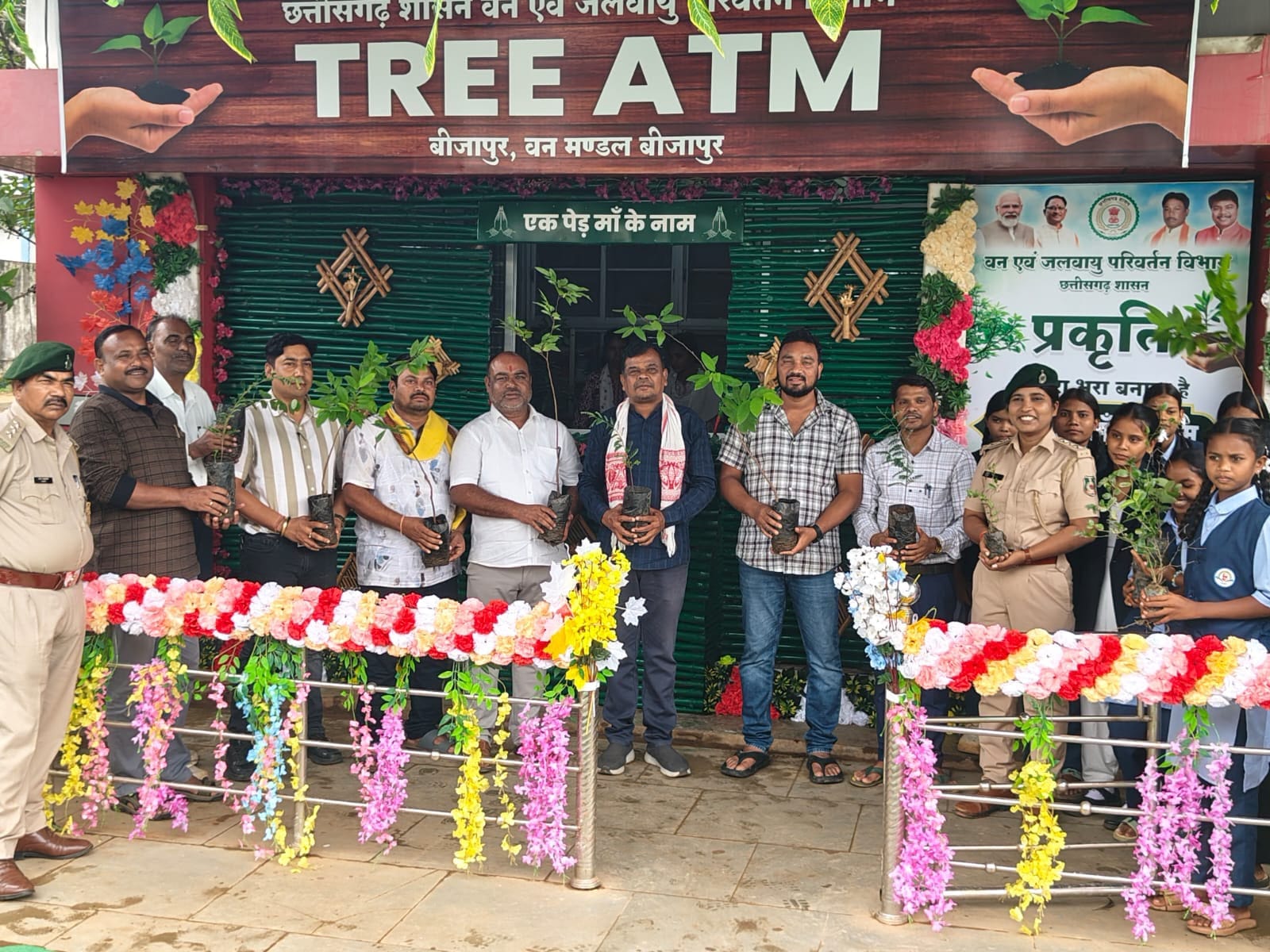 Green Revolution in Bijapur: Forest Minister Kedar Kashyap’s Vision Spreads as District Inaugurates Pioneer ‘Tree ATM’ and Launches Mass Seedball Drive