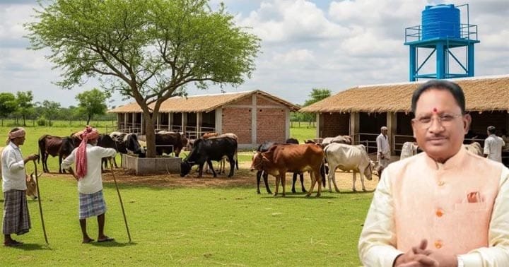  A major initiative for the protection of destitute cattle in Chhattisgarh
