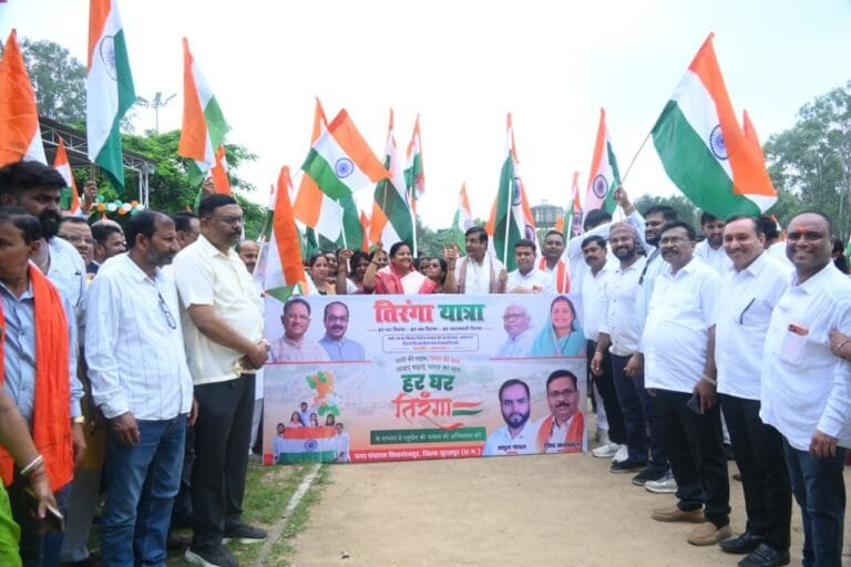 Tricolour Campaign in every home: A grand Tiranga Yatra led by Minister Smt. Laxmi Rajwade
