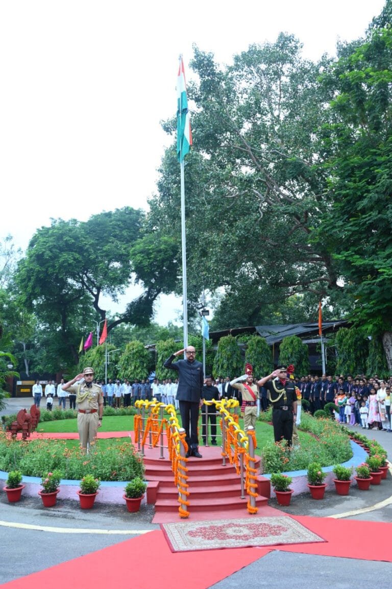 Independence Day-2026: Governor Shri Deka hoisted the flag at Lok Bhavan