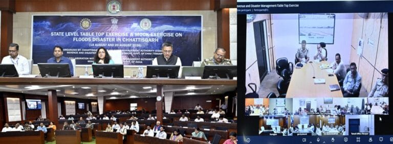State level table top exercise organised to strengthen preparedness to deal with flood disaster