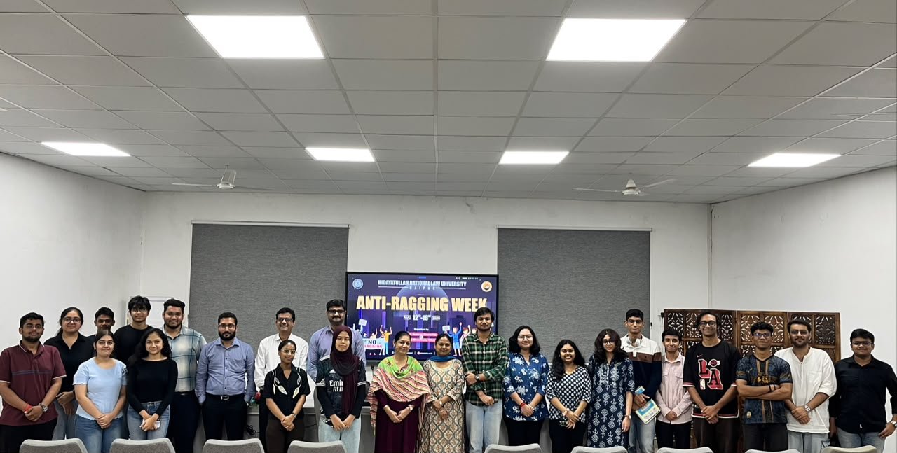 Anti-Ragging Week 2026 Celebrated at HNLU: Reaffirming the Values ​​of Dignity, Respect and Rule of Law 