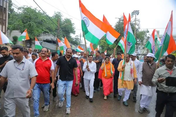 Under the leadership of Deputy Chief Minister Shri Deora, the Tricolor Yatra took place in Dewas