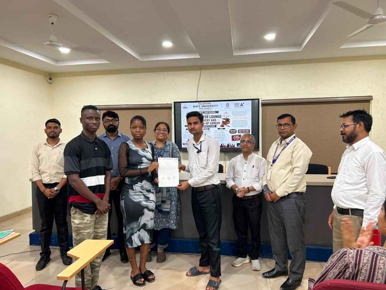 MATS Law School Echoes with Laughter as “Laughter Lounge: Mimicry and Stand-Up Comedy Competition” Promotes Mental Well-being