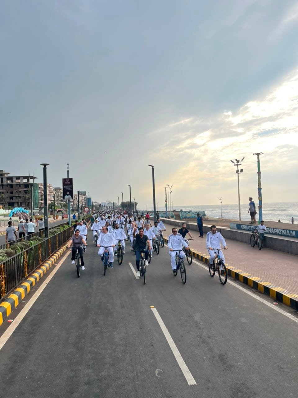 Dr. Mansukh Mandaviya, Smt. Raksha Khadse Lead BRICS Friendship Cycling Event in Visakhapatnam