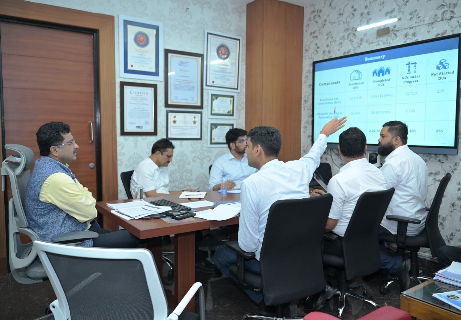 Principal Secretary of the Urban Administration Department, Mr. Sonmoni Borah, reviews the e-bus scheme, PM Awas, and waste-to-energy projects