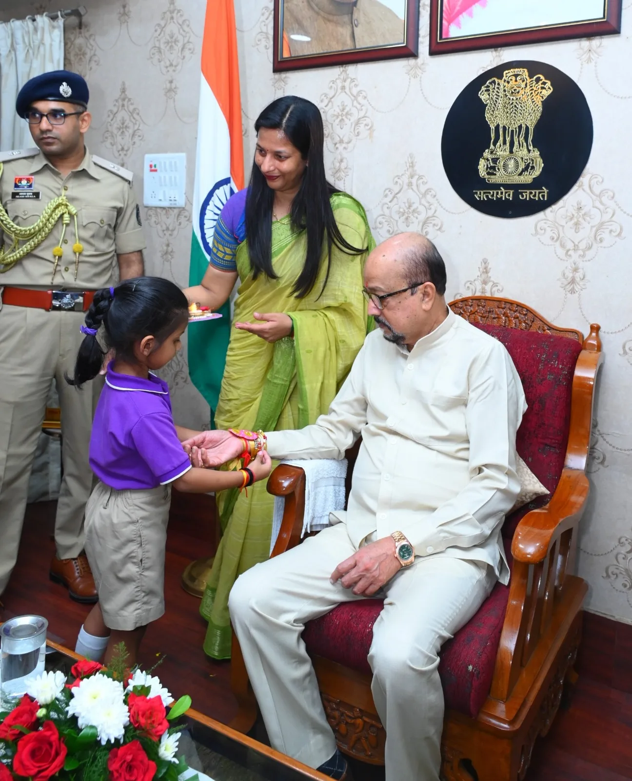 A Message of Affection Resonates at Lok Bhavan: Differently-Abled Children Tie Raksha Sutra to Governor Shri Ramen Deka