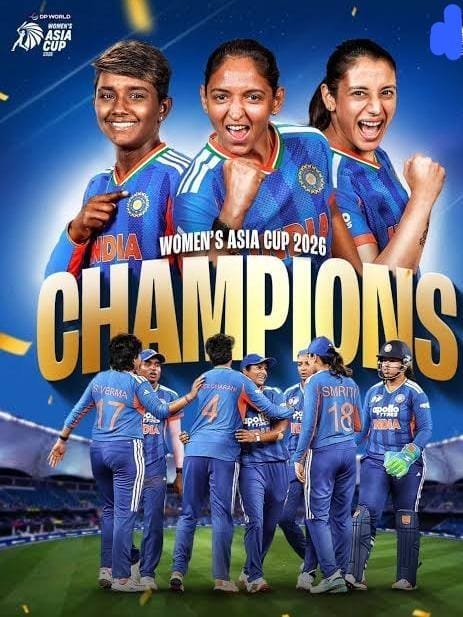  Indian team becomes champion of Women’s T-20 Asia Cup 2026, Finance Minister Shri OP Choudhary congratulates